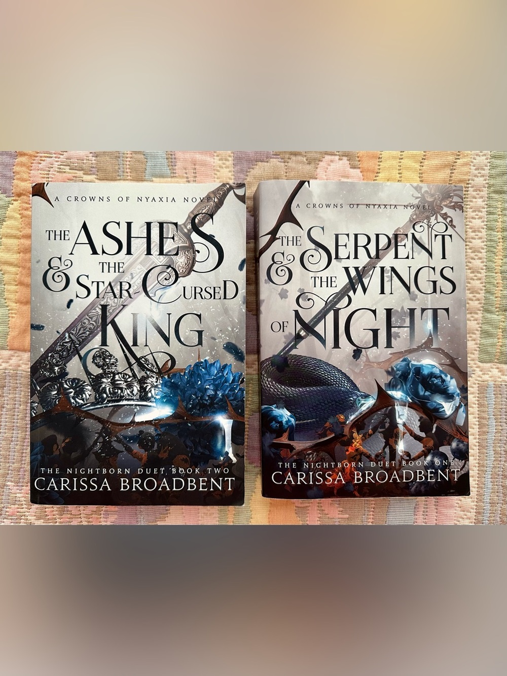 The Serpents & The Cursed King - Fantasy Hardcover Duet (Blue Accents)